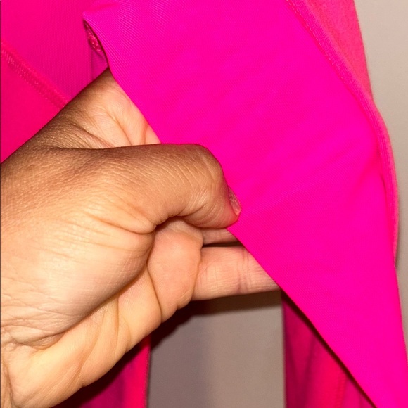 Abercrombie & Fitch Vibrant Pink Half-Zip Top - Picture 6 of 6